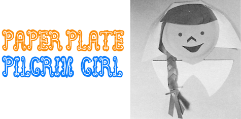 Making Paper Plate Pilgrim Girls