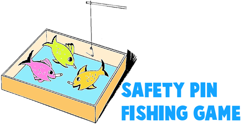 Make a Safety Pin Fishing Game