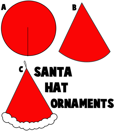 Santa Clause Hat Ornaments