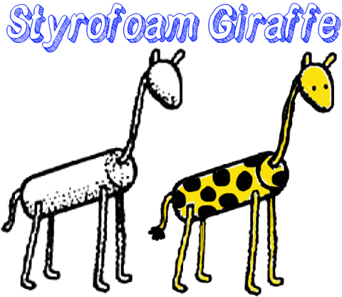 Styrofoam Giraffes