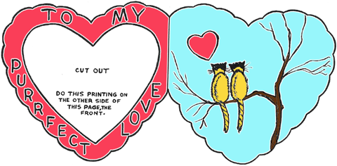 Purr-Fect Valentines Day Card