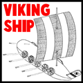 Viking Ship Model Toy