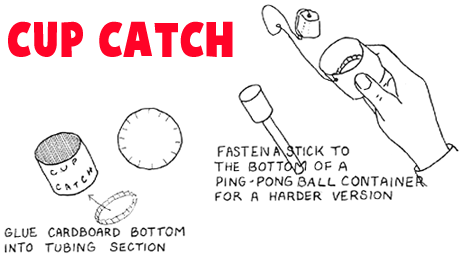 Wooden Cup Catching Game