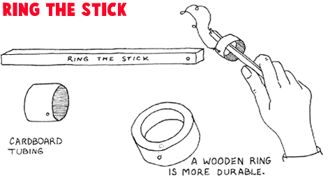 How to Make a Wood Ring the Stick Game