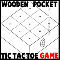 Wooden Pocket Tic-Tac-Toe