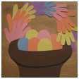 Handprint Easter Basket Crafts Idea for Kids
