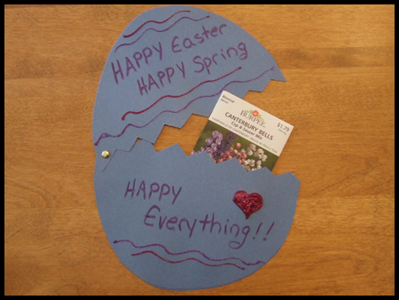 Surprise Easter Egg Card Crafts Idea for Kids