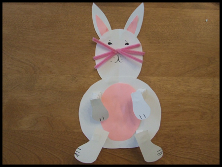 Springy Arms and Legs Easter Bunny Craft Project for Kids