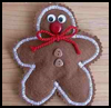 Felt

  Gingerbread Man  : Gingerbread Man Craft for Kids