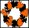 Leaf
  Wreath   : Halloween Decorating Arts and Crafts for Children