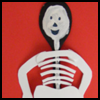 Wooden

  Spoon Skeleton Puppet   : Halloween Skeleton Crafts for Children