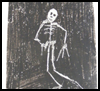 Crayon
  Etching Skeleton  : Skeleton Crafts for Kids