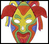 Colorful
  Paper Masks <span class="western" style=" line-height: 100%"> <span class="western" style=" line-height: 100%"> : American Indians Crafts Activities for Children</span></span>