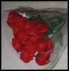 A Dozen Red Origami Roses Lessons for Rose Paper Folding