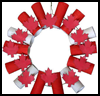 Canada
  Day Wreath  : Patriotic Canadian Crafts Ideas for Children