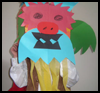 Chinese
  Lion Dance Costume  : Chinese New Year Crafts Ideas for Kids