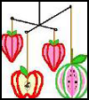 3-D
  Fruit Craft  : Crafts with Clothes Hangers for Kids