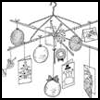 Christmas
  Card Mobile  : Clothes Hangers Crafts Ideas For Children