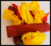 Campfire
  Craft  : Crafts with Crepe Paper for Kids