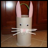 Easter Bunny Container : Crafts with Oatmeal Boxes for Children