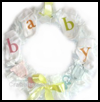 Baby
  Shower - Room Wreath  : Sock Crafts Ideas for Kids