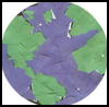 Earth Day Scissor Skills Craft : Globe Geography Crafts Projects for Children 