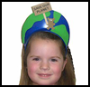 "Save our Planet" Earth Day Visors : Globe Geography Crafts Projects for Children