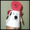 Fire
  Dog Cup Puppet  : Fire Prevention Crafts for Kids