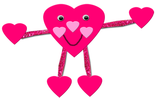 Valentines Day Art Projects For Kids. Valentines Day Heart Guy