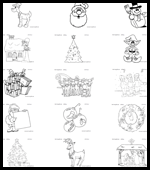 Mes-english.com : Free Xmas Coloring Pages for Children