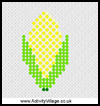 Sweet

  Corn Fuse Bead Pattern  : Kwanzaa Crafts Activities for African Americans