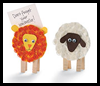 lion and lamb note holders