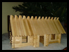 Lincoln Sticks: Popsicle Stick Log Cabins Activity