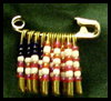 Flag Lapel Pin (Safety Pin Jewelry) Craft 