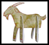 Goat Toy Printable Paper Craft