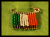 Beaded Safety Pin Craft for St. Patrick's Day Craft