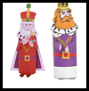King TP Roll Crafts - 3 versions - Craft for Purim