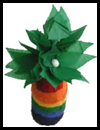 St. Patrick's Day Tissue Paper Flowers and Juice Jar Vase Craft for Kids