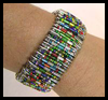 Bracelet Pattern Using Safety Pins, Beads, and Stretch Cord Craft 