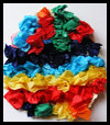 Scrunched Tissue Paper Egg Craft for Kids