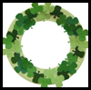 Paper Plate Shamrock Wreath Craft for St. Patrick's Day
