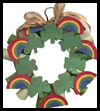 Saint Patrick's Day Wreath Craft for Children