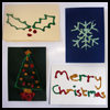 Glitter Glue Card : How to Make Christmas Cards Instructions