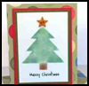 Christmas Tree Card : Make Christmas Cards Craft for Kids