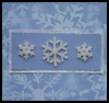 Blue Snowflakes Card : Make Christmas Cards Craft for Kids