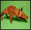 How to Fold Origami Hyenas Instructions
