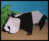 How to Make Origami Pandas Directions