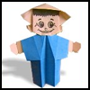 Little
  Boy Model  : How to Make Origami People Instructions
