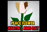 How to Make a Peace Handprints Flower Craft Idea for Martin Luther King Day