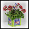 4th
  of July Planter  : Crafts Ideas with Plastic Canvas for Kids